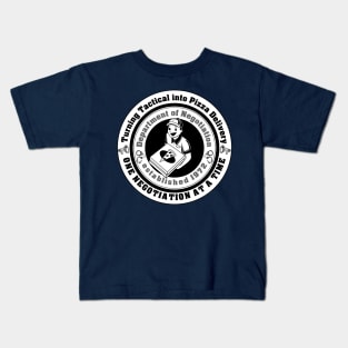 Turning Tactical into Pizza Delivery Kids T-Shirt